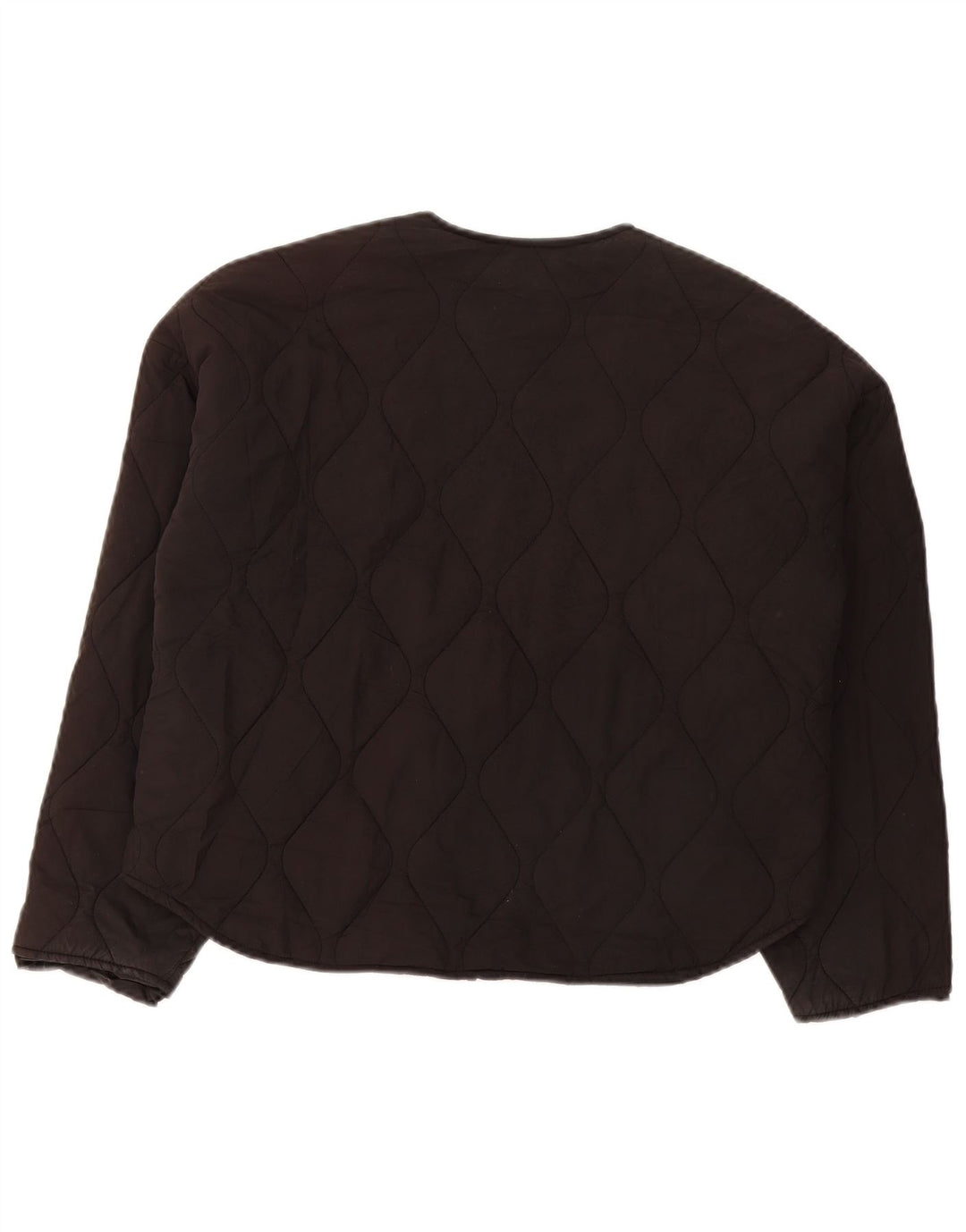 Damska, oversize'owa ocieplana kurtka Zara UK 6 XS, czarna, poliestrowa