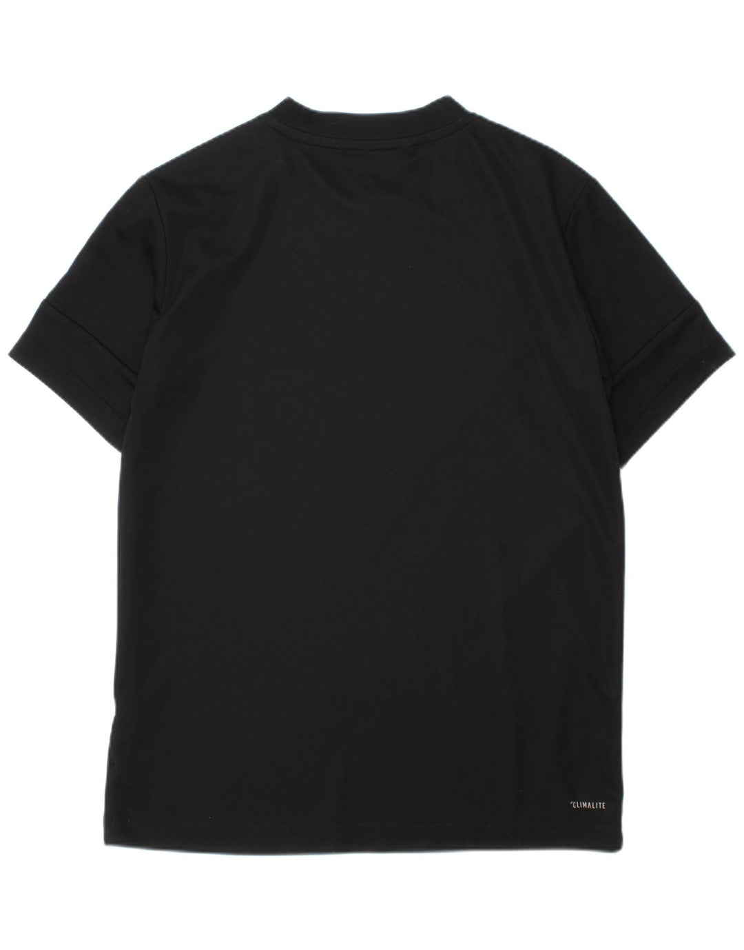 ADIDAS Boys Climalite Graphic T-Shirt Top 9-10 Years Black