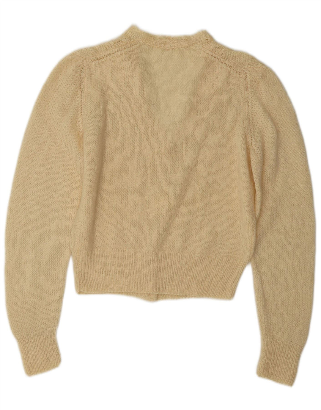 Sweter damski w stylu vintage, UK 12, średni, w kolorze złamanej bieli