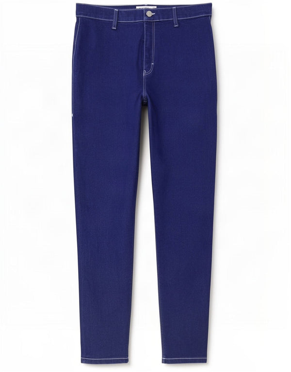 Topshop Damskie Joni Slim Jeans W34 L29 Niebieskie bawełniane
