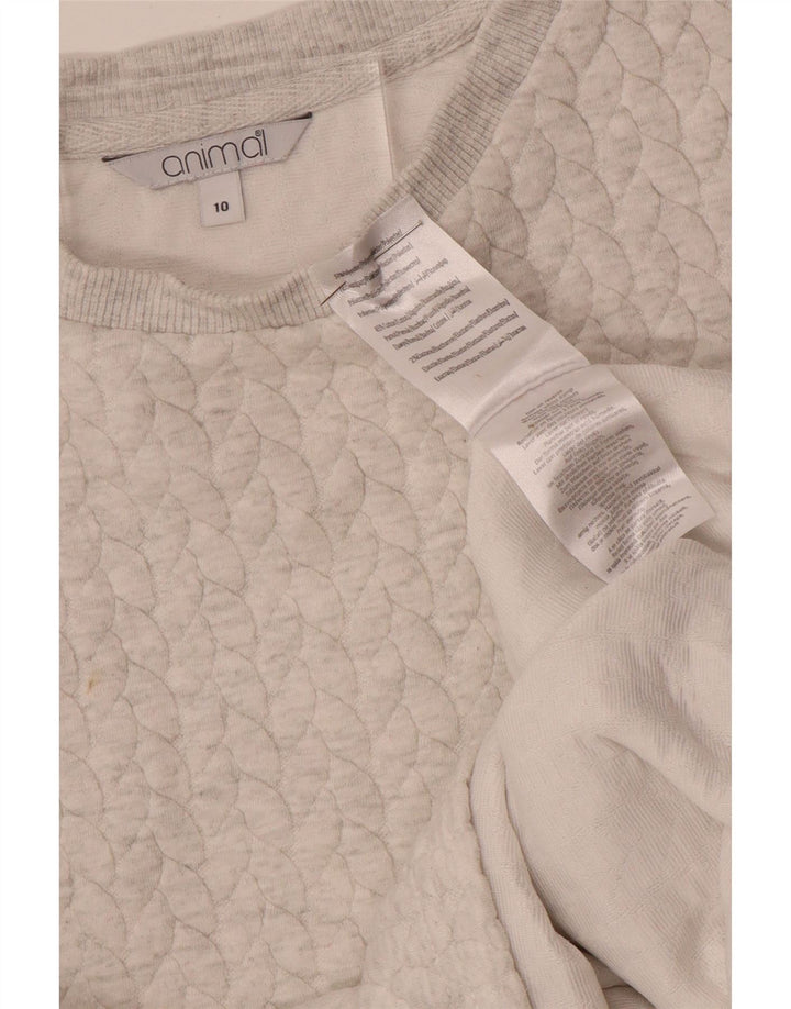 Damski sweter o luźnym kroju Animal UK 10, mały, złamany biały poliester