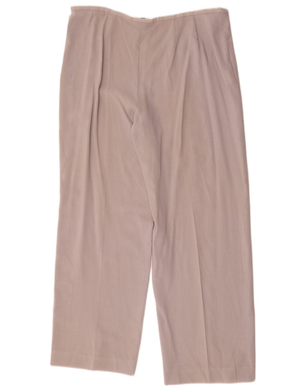 Damskie spodnie z szerokimi nogawkami Armani Collezioni UK 14 Large W34 L28 Szare