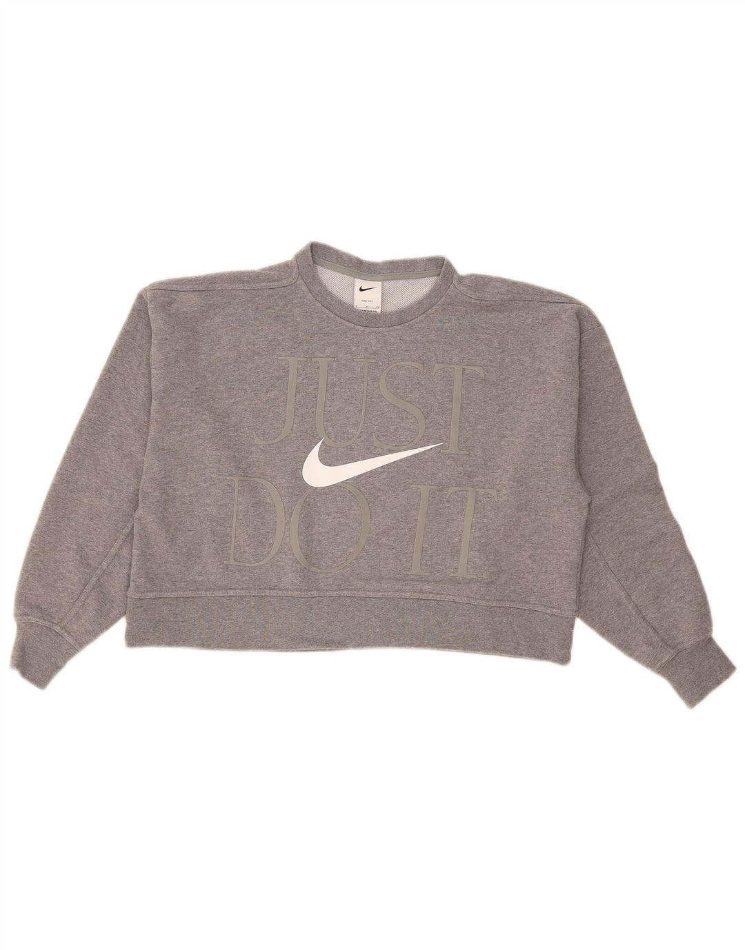 Damska bluza dresowa Nike Crop Graphic Oversize UK 10, mała, szara