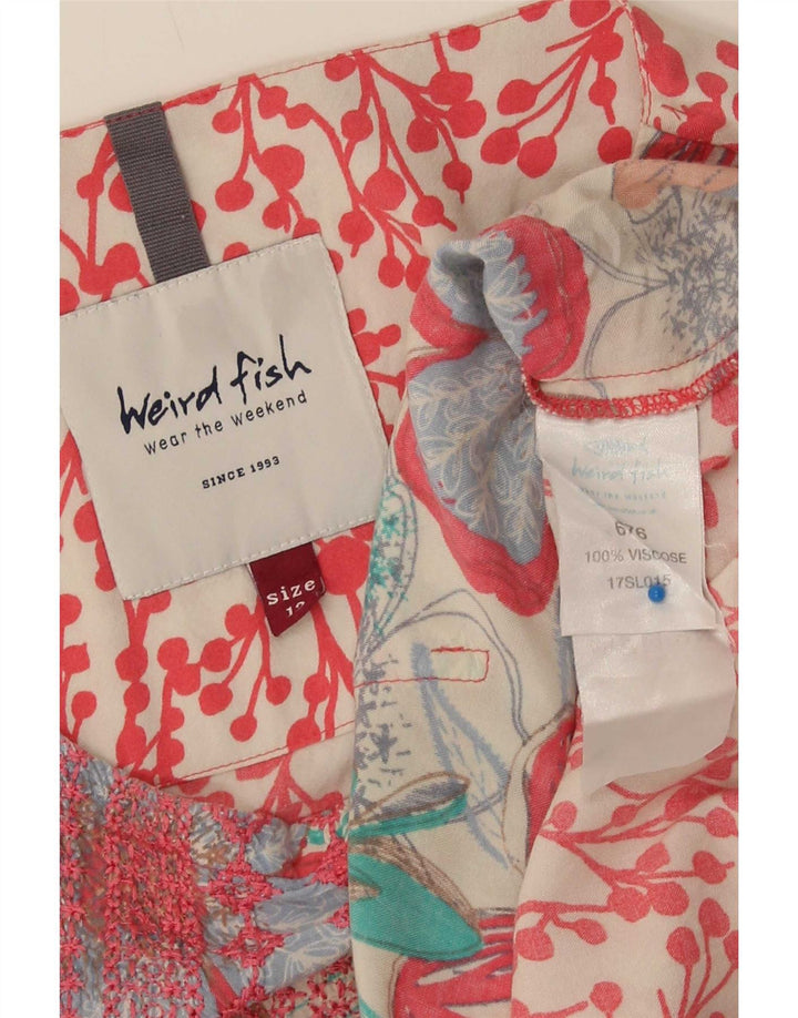 Damska bluzka oversize Weird Fish UK 12, średnia, wielobarwna w kwiaty