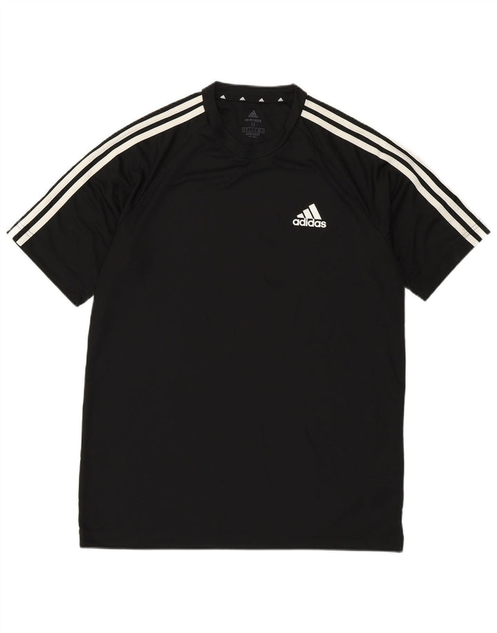 Męska koszulka Adidas Aeroready Top, średni czarny poliester