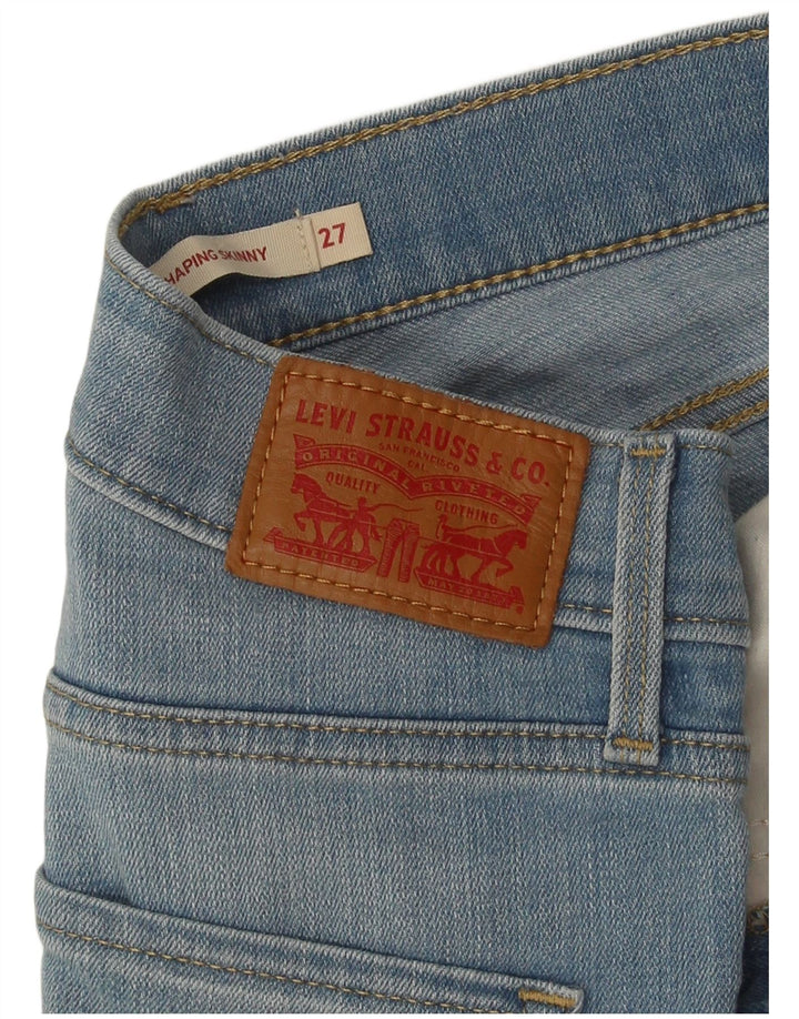 Damskie jeansy Levi's Shaping Skinny W27 L29 Niebieskie