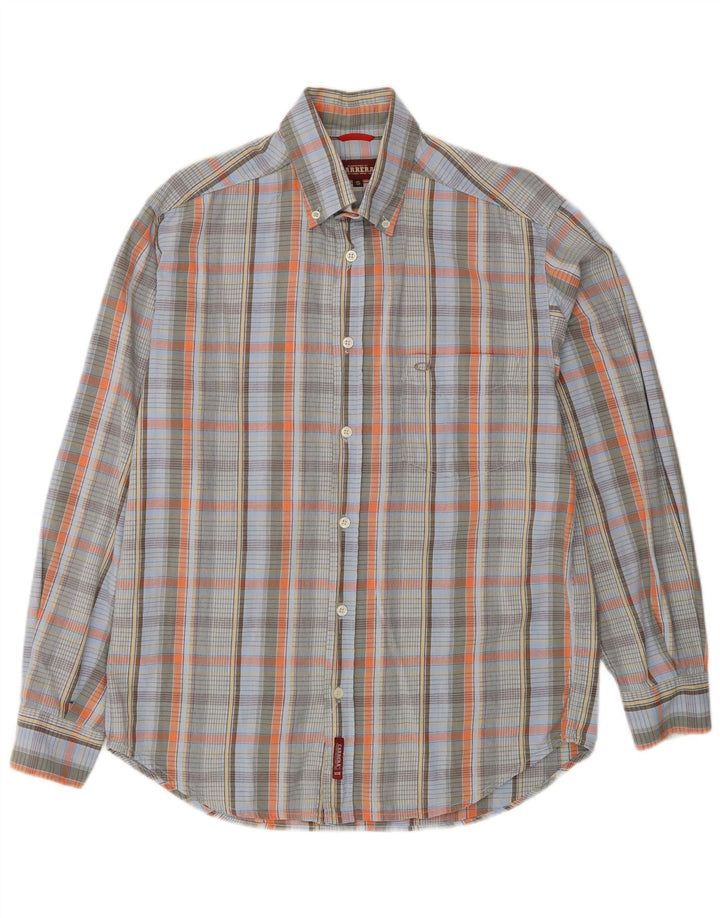 Koszula męska CARRERA, mała, bawełniana w niebieską kratkę