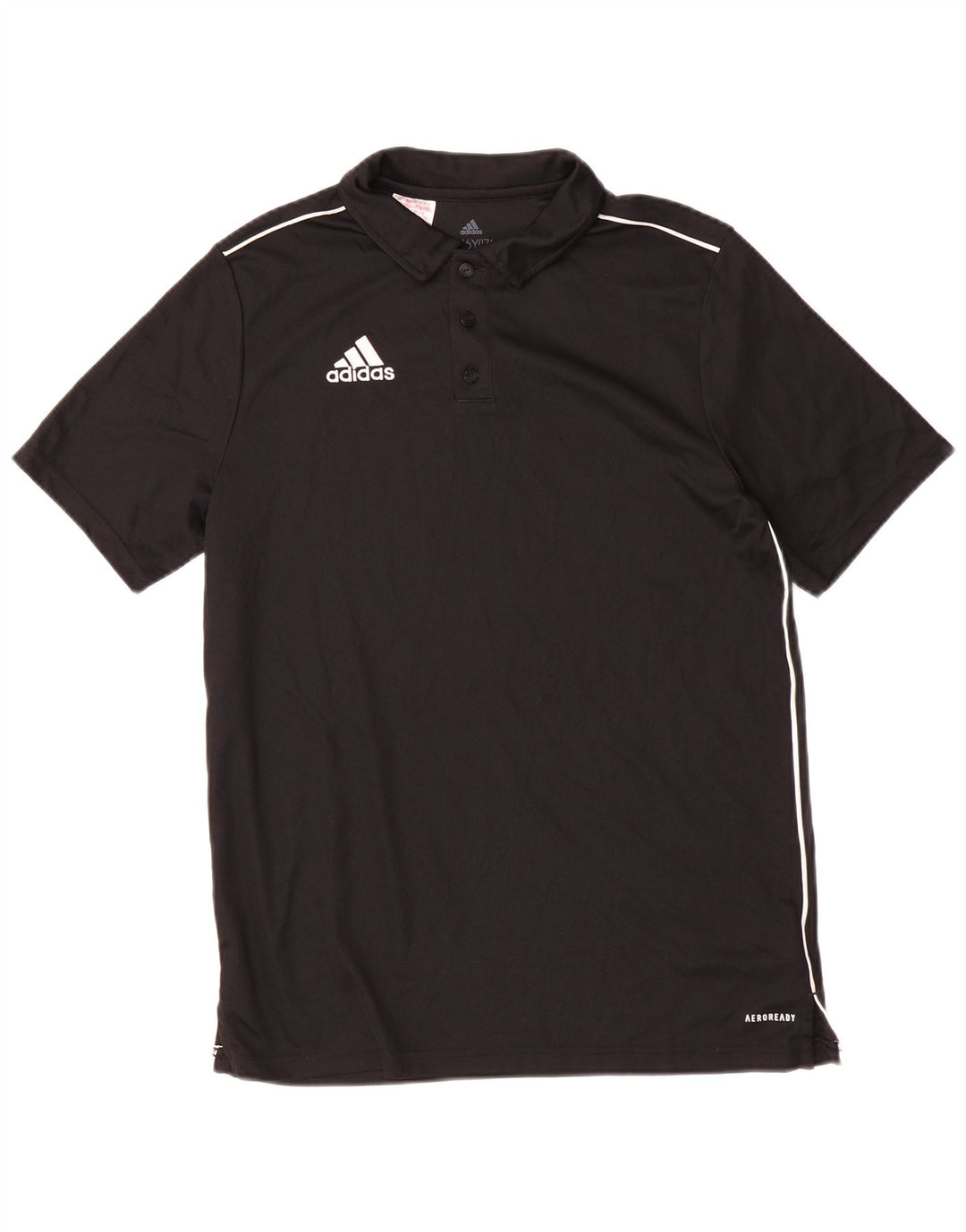 Chłopięca koszulka polo ADIDAS Aeroready 15-16 lat, czarna, poliester
