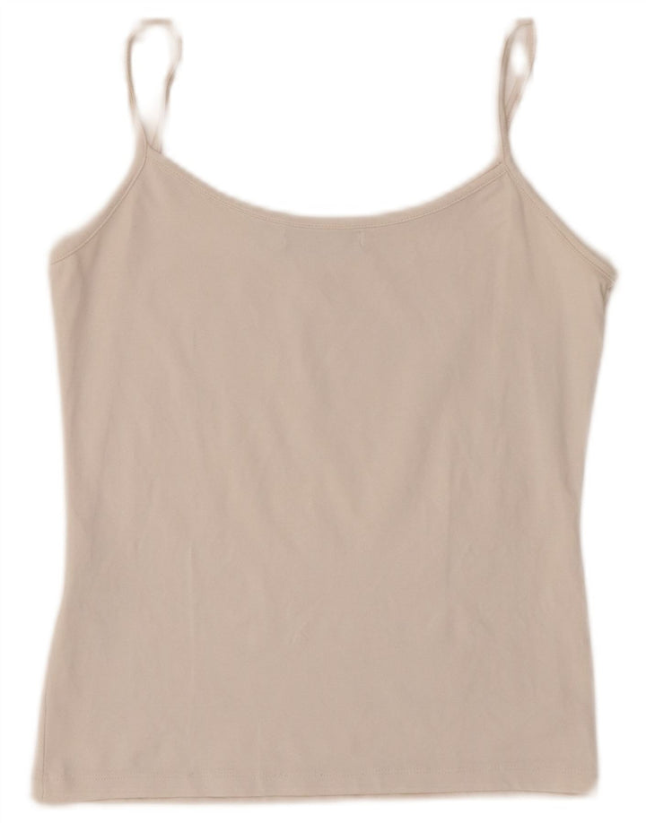 Damski top na ramiączkach Zara UK 12, średni beż, nylon