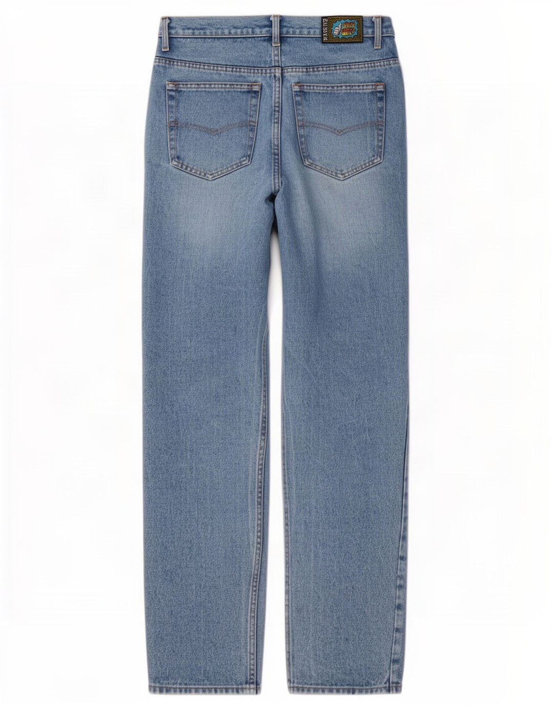 Męskie jeansy zwężane Base 92 Graphic IT 48 Medium W32 L34 Niebieska bawełna