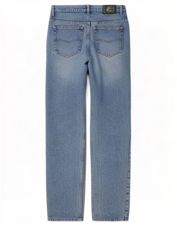 Męskie jeansy zwężane Base 92 Graphic IT 48 Medium W32 L34 Niebieska bawełna