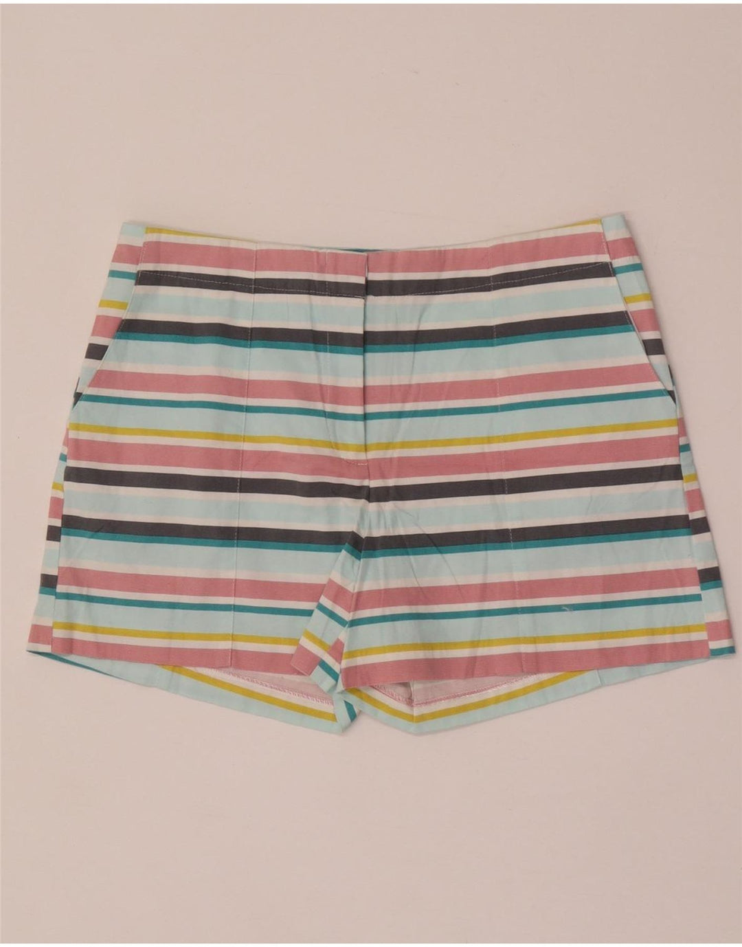 Damskie spodenki chino OASIS UK 12 Medium W32, wielokolorowa bawełna w paski