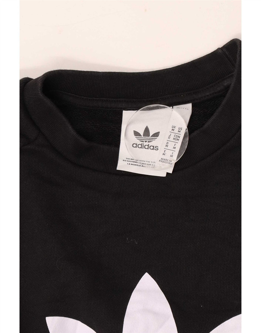Męska bluza Adidas z grafiką, średnia czarna