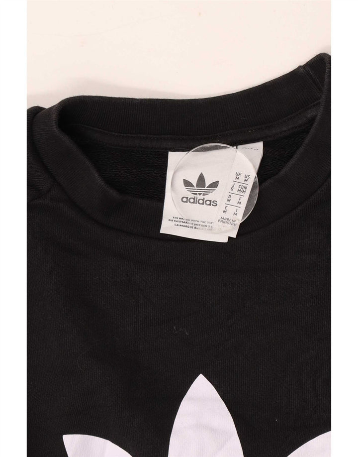 Męska bluza Adidas z grafiką, średnia czarna