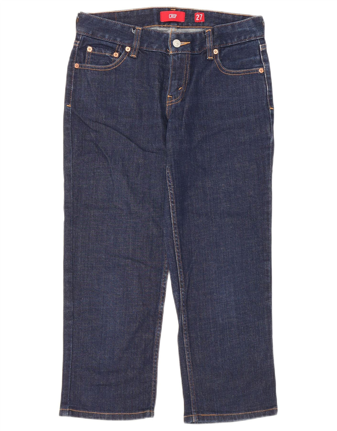 Damskie jeansy Capri Cropped Levi's W27 L22 Granatowa bawełna
