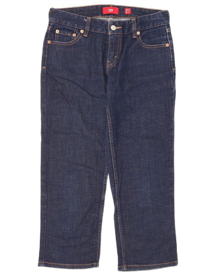 Damskie jeansy Capri Cropped Levi's W27 L22 Granatowa bawełna