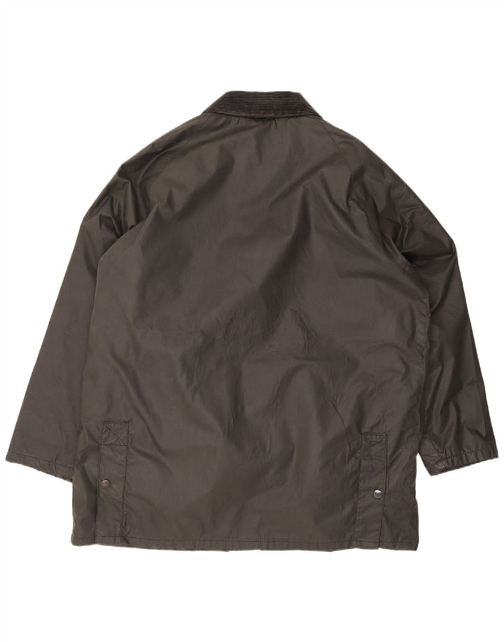 Męska kurtka z woskowanej bawełny Old England UK 42 XL, szary poliester