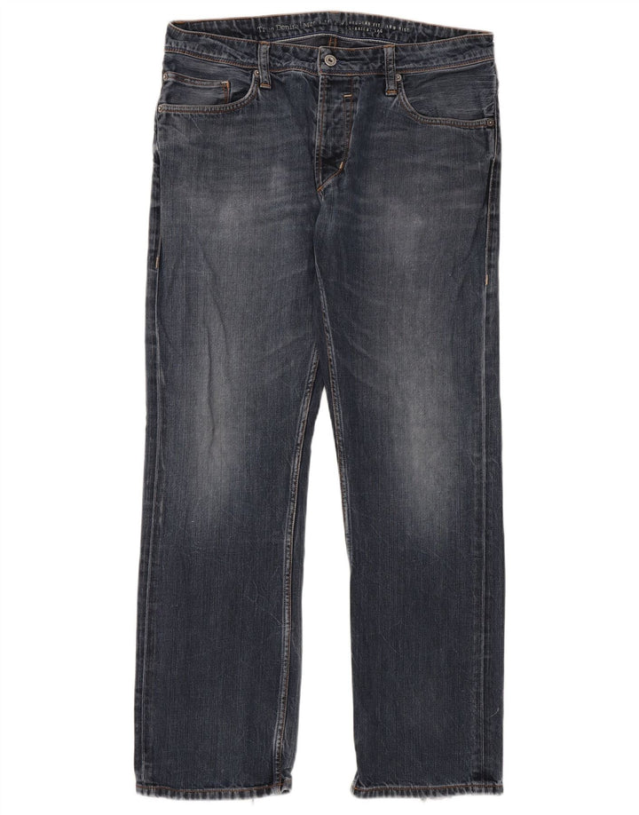 Męskie proste dżinsy Mustang W34 L32 Niebieskie bawełniane