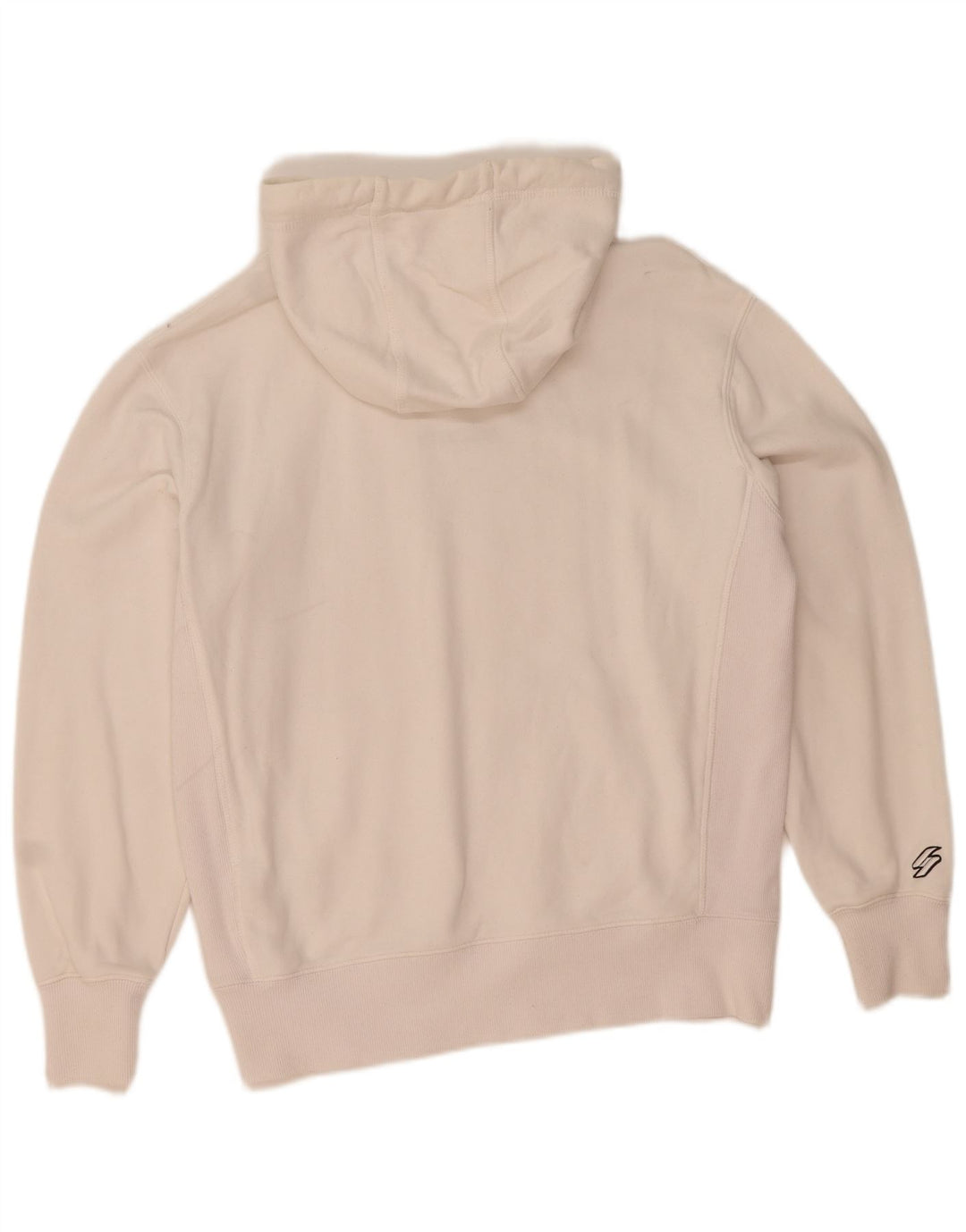 Męski sweter z kapturem Superdry, średni biały, bawełniany