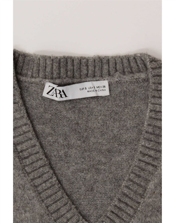 Tank top damski Zara UK 10, mały, szary