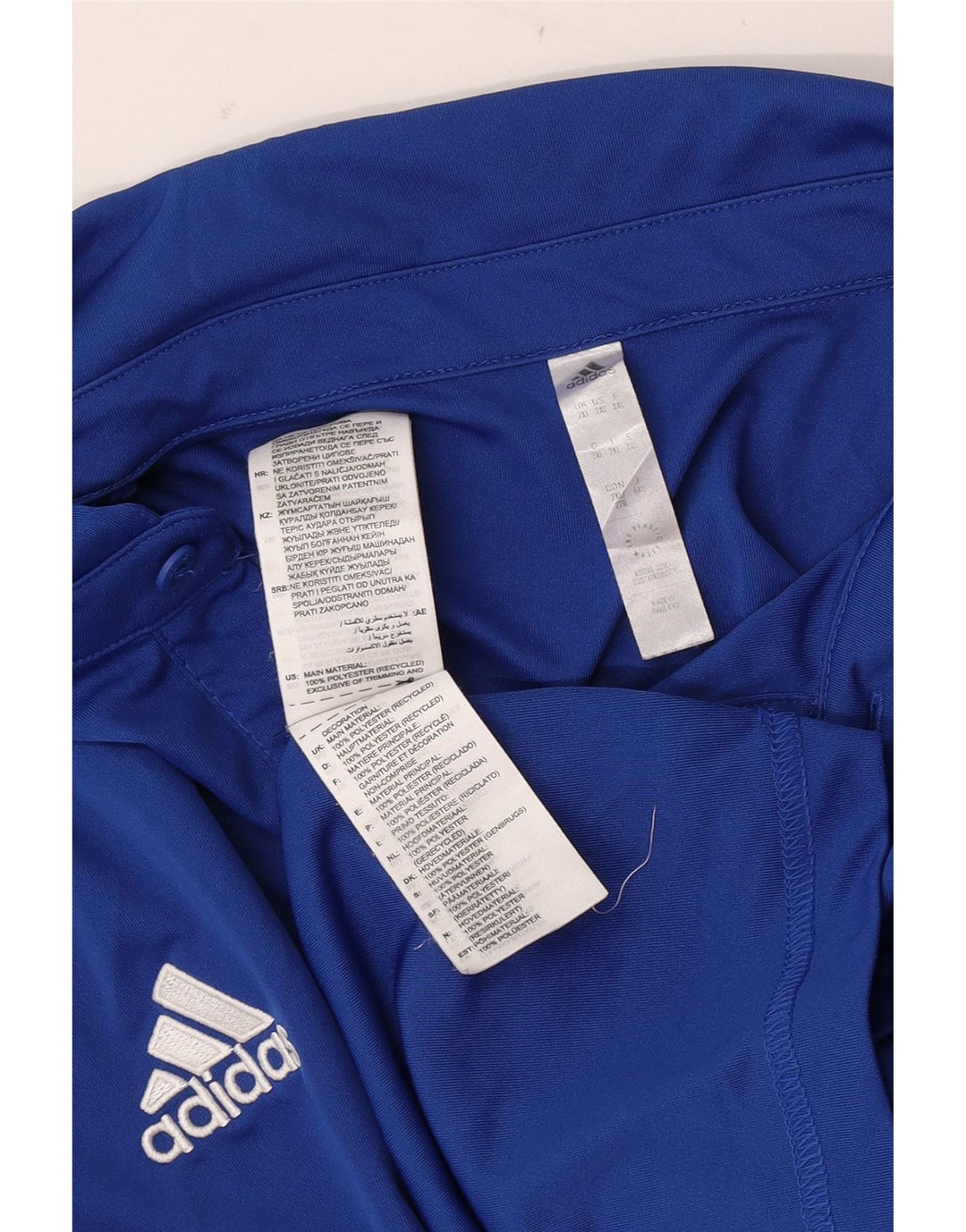 Męska koszulka polo Adidas 2XL Niebieski poliester
