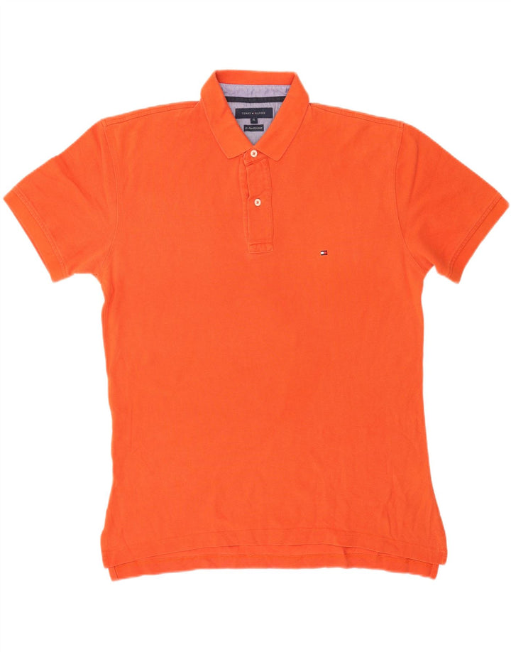 Męska koszulka polo Tommy Hilfiger XL, pomarańczowa, bawełniana