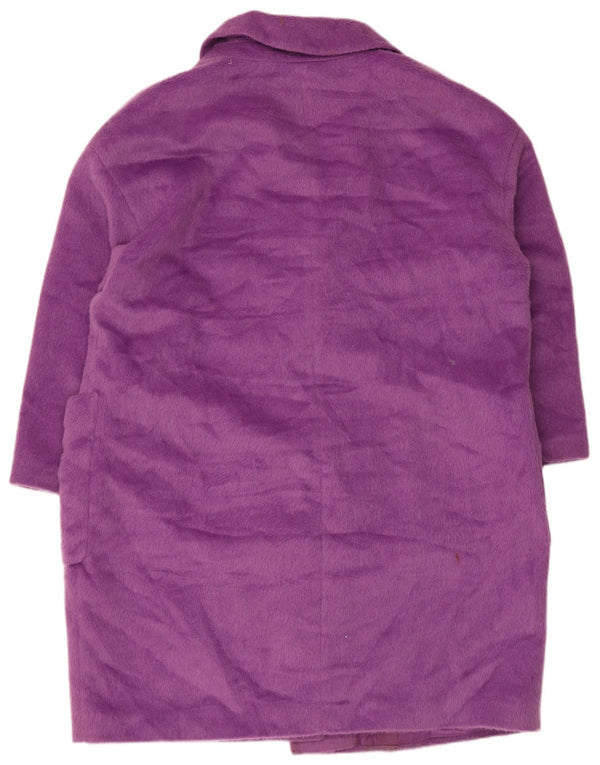 Marks & Spencer Płaszcz damski UK 22 3XL Fioletowy poliester