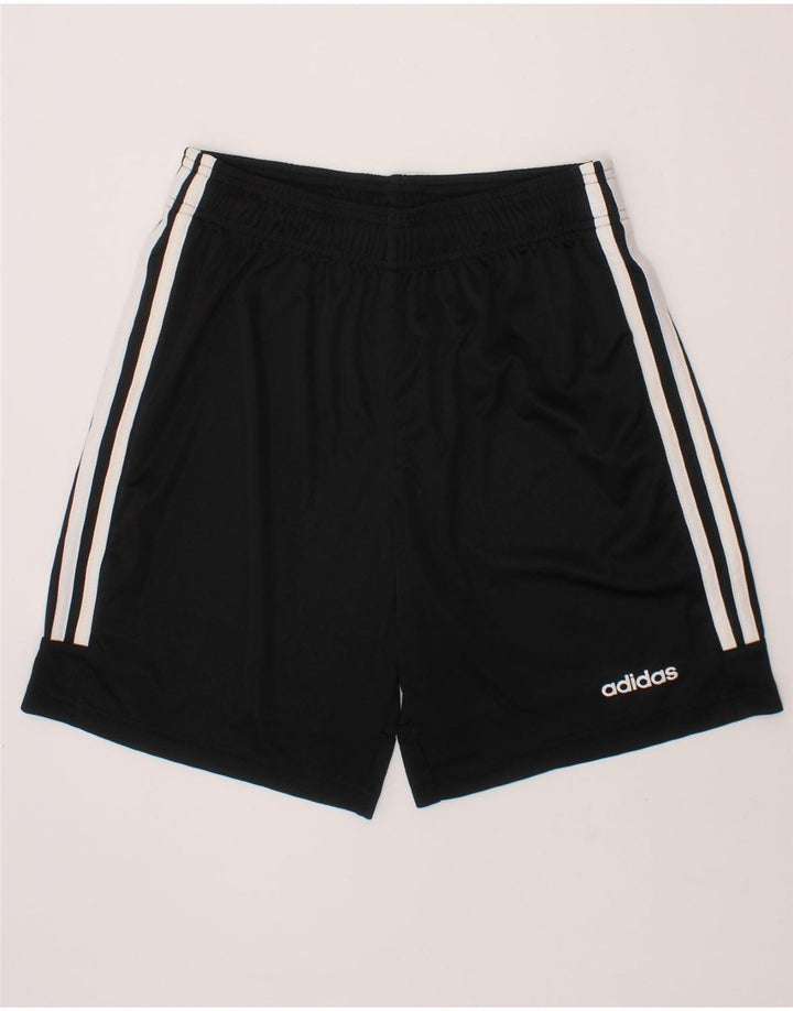 ADIDAS Boys Climalite Sport Shorts 13-14 Years  Black Polyester Vintage Adidas and Second-Hand Adidas from Messina Hembry 