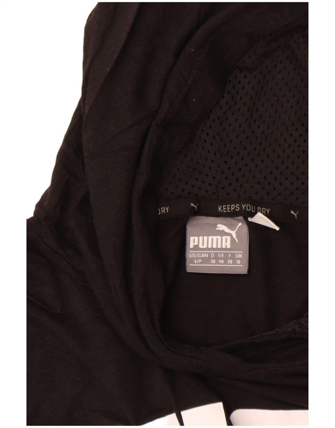 Damska koszulka PUMA Oversize z kapturem i grafiką, z długim rękawem, UK 10, mała czarna
