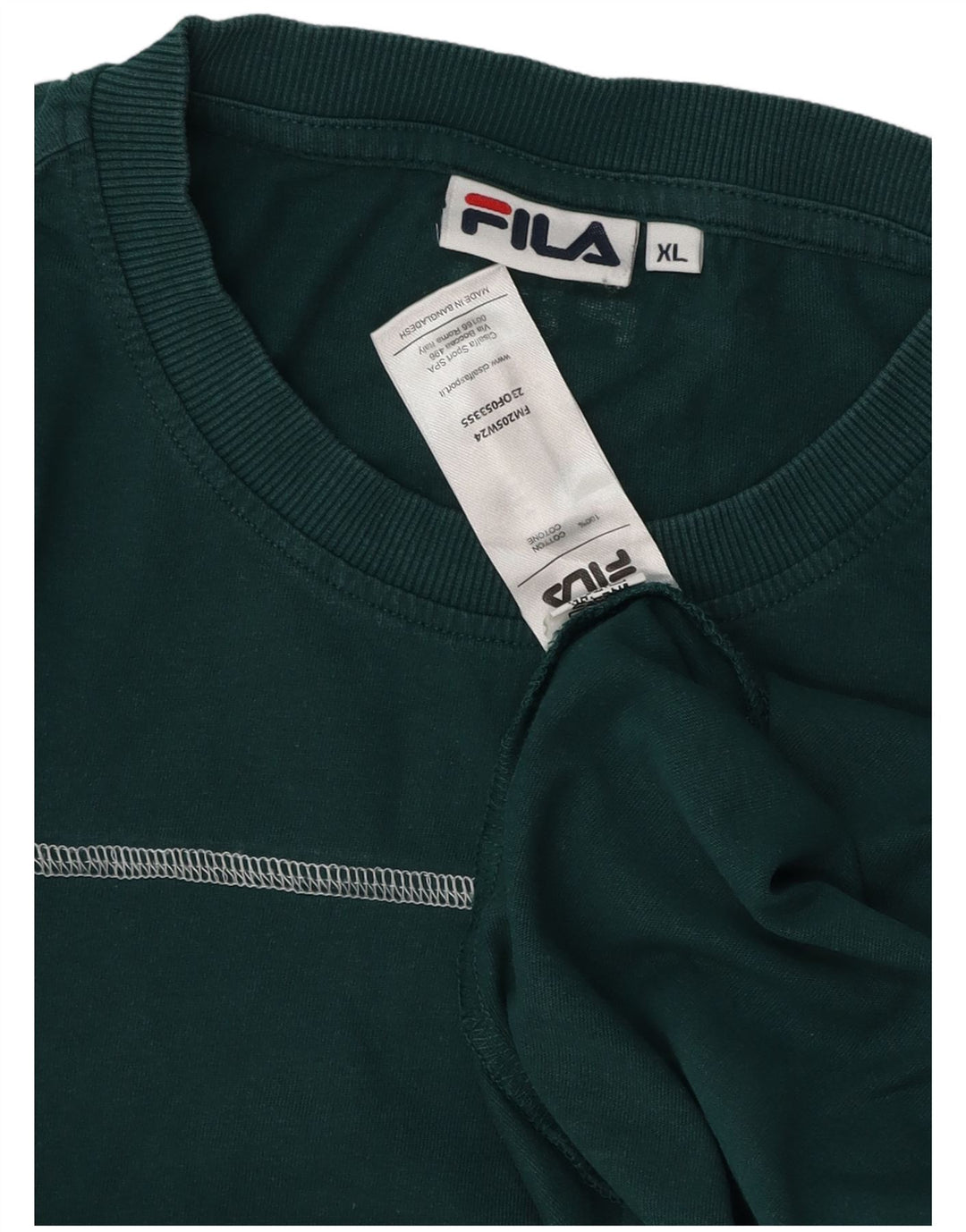 T-shirt męski Fila Top XL, zielony, bawełniany