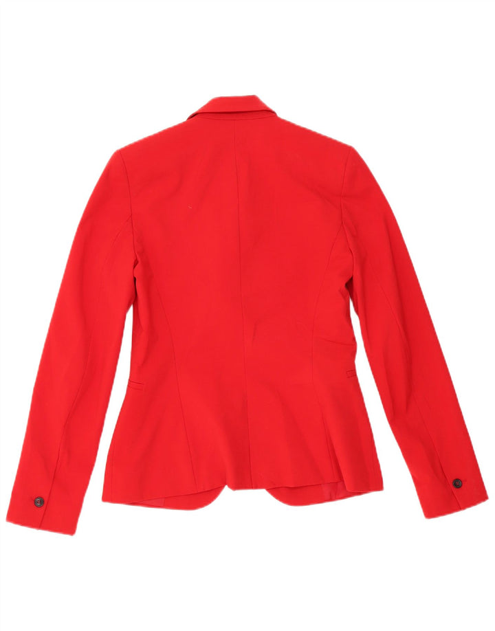 Damska marynarka Zara Oversize zapinana na 1 guzik EU 34 2XS Czerwony Poliester