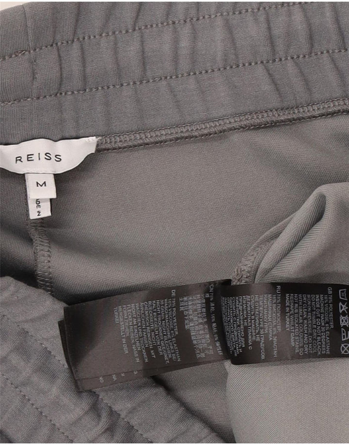Męskie spodnie dresowe Reiss Joggers, średni szary poliester