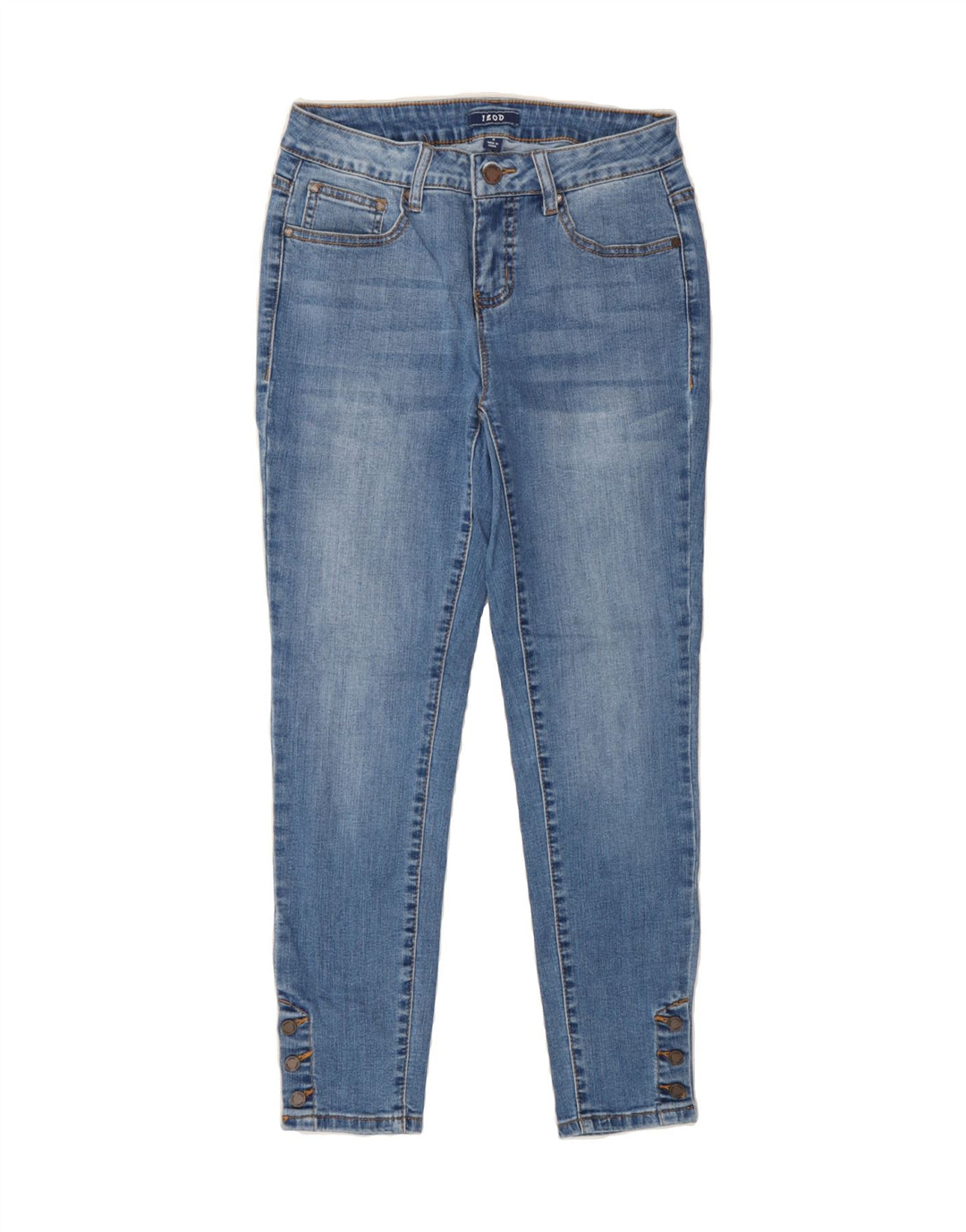 IZOD Womens Slim Jeans US 4 Small W26 L27 Blue Cotton Vintage Izod and Second-Hand Izod from Messina Hembry 
