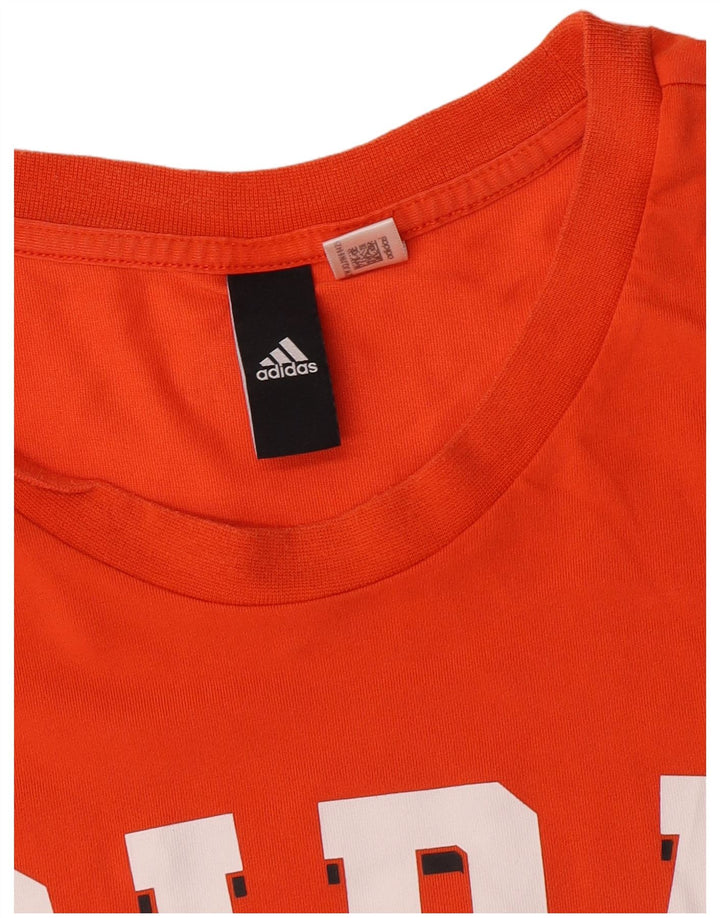Męska koszulka graficzna Adidas Top 2XL Pomarańczowa