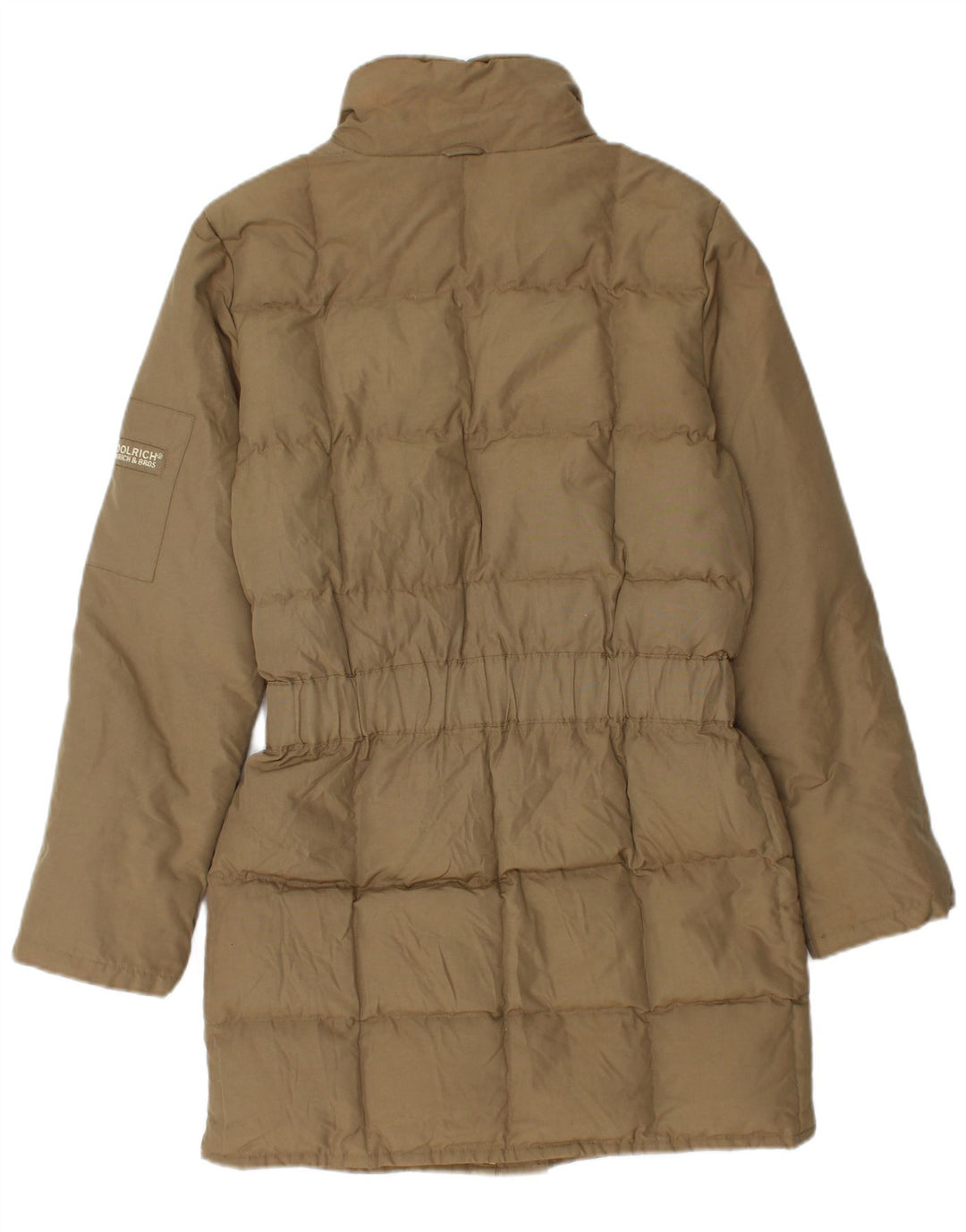 Damski płaszcz oversize Woolrich z podszewką UK 6 XS, bawełna khaki