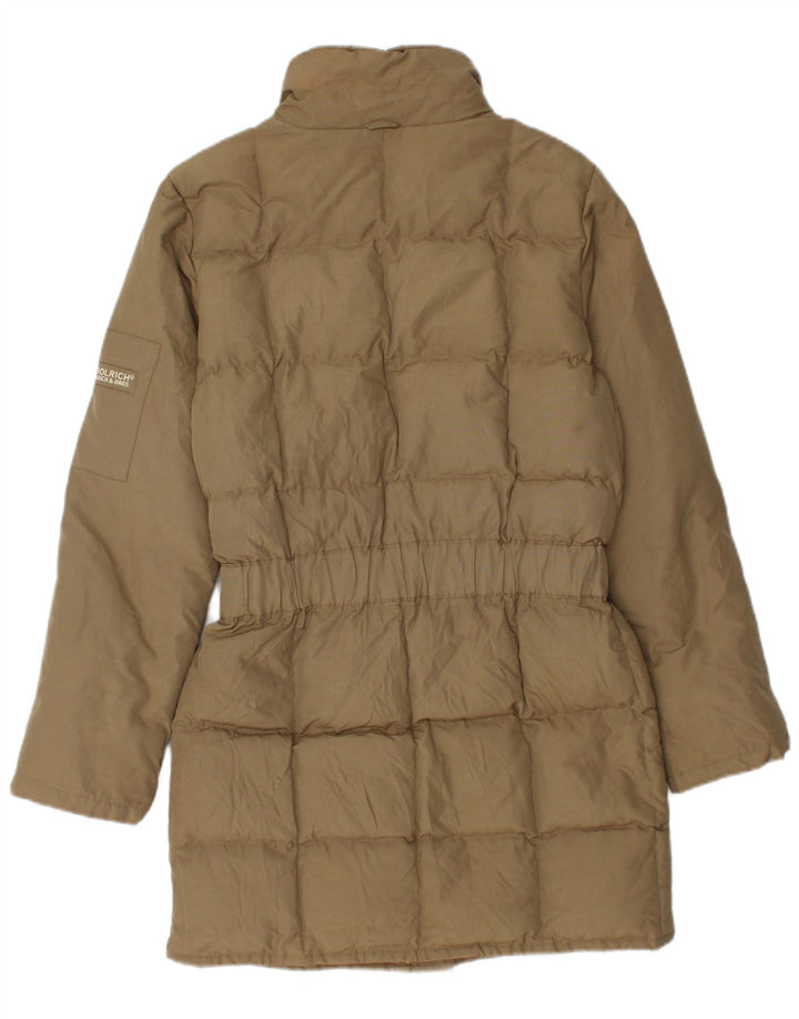 Damski płaszcz oversize Woolrich z podszewką UK 6 XS, bawełna khaki