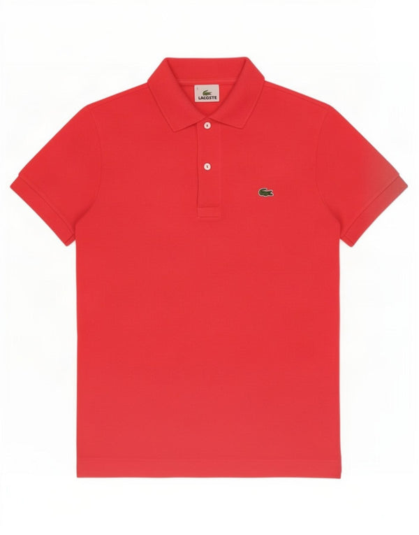 Męska koszulka polo Lacoste, rozmiar 2, XS, różowa, bawełniana