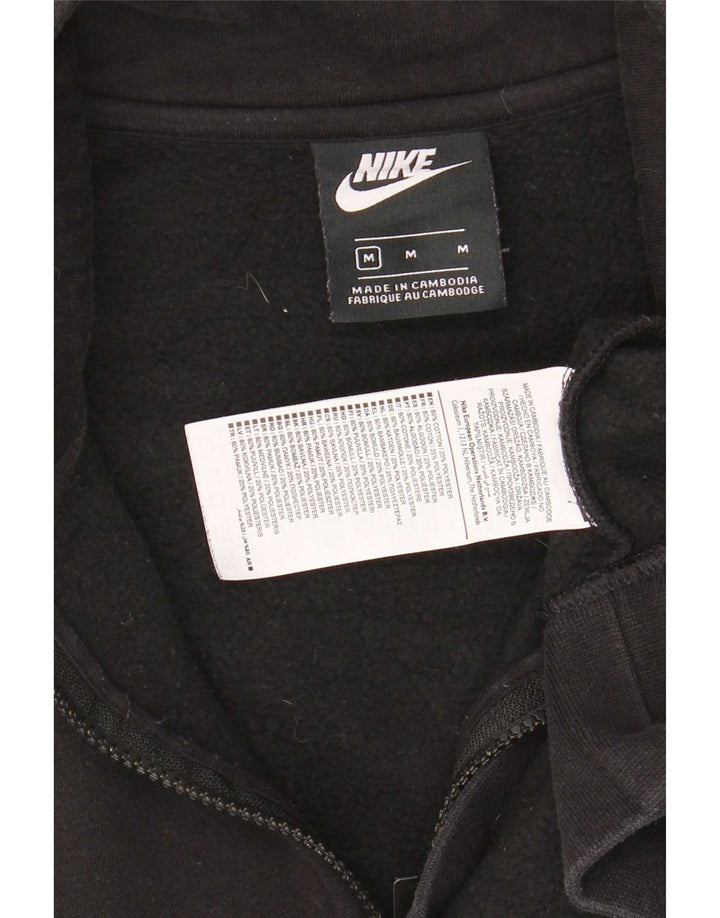 Męska bluza z zamkiem błyskawicznym Nike, średnia, czarna, bawełniana