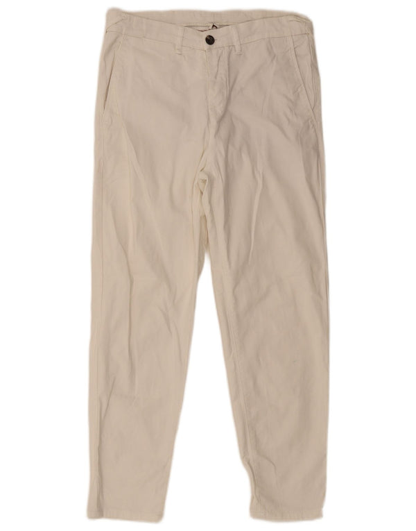 Męskie spodnie chino Cargo Slim Zara EU 38 Small W30 L26 Złamana biała bawełna