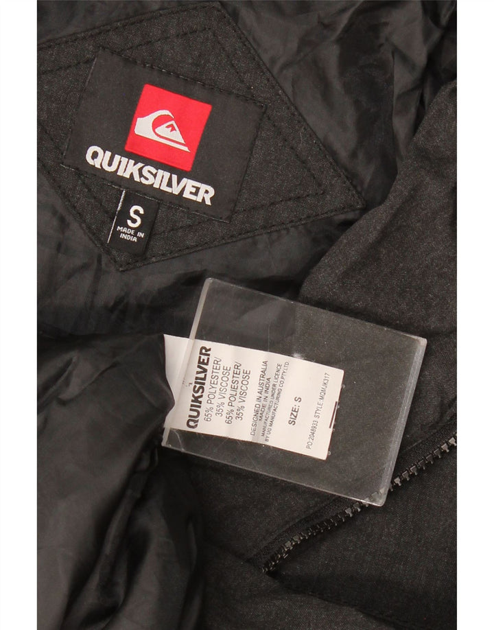 Męska kurtka wojskowa bomberka QUIKSILVER UK 36, mała, szary poliester