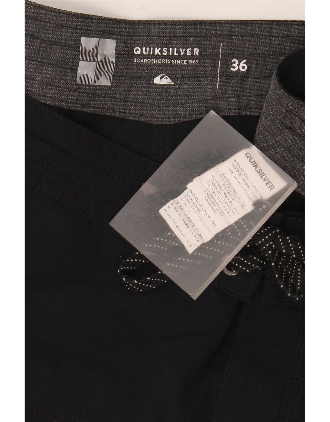 Męskie spodenki kąpielowe Quiksilver, duże, czarne, poliestrowe