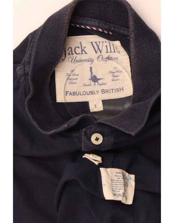 Męska koszulka polo Jack Wills, duża, granatowa, bawełniana