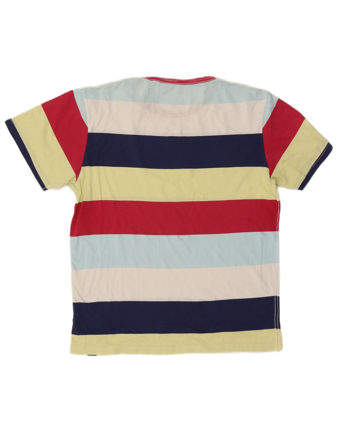 T-shirt męski Joules, bawełniany, średniej wielkości, wielokolorowe paski