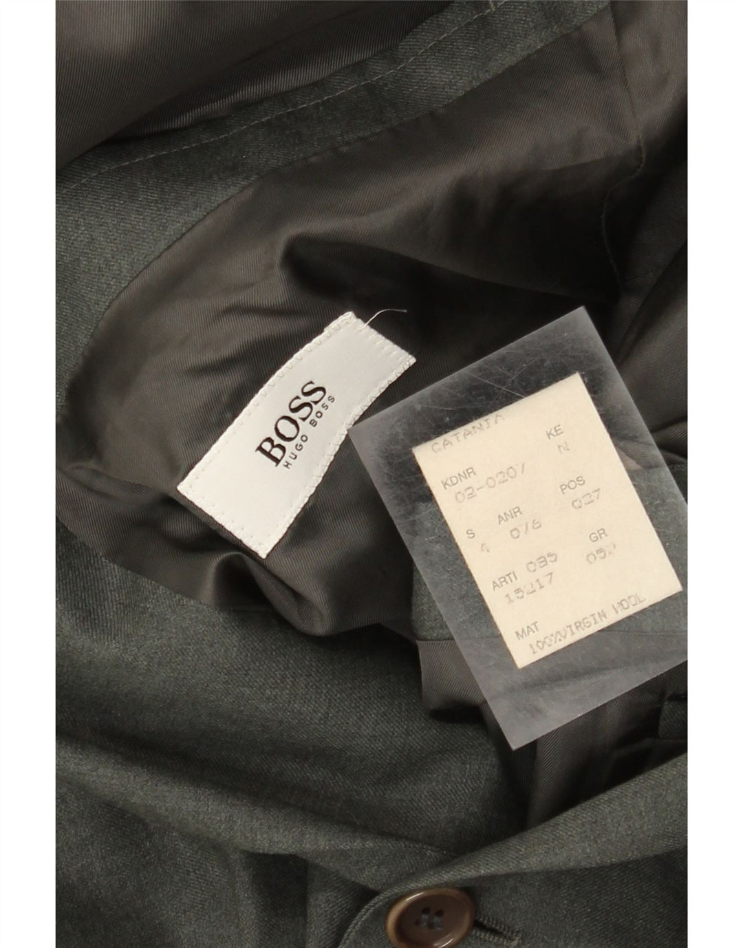 Męska marynarka zapinana na 2 guziki Hugo Boss EU 52 XL Szara wełna