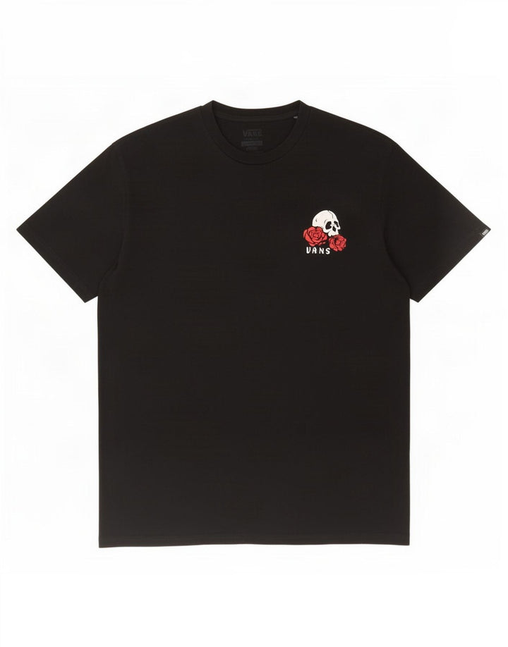 Męski T-shirt z grafiką Vans, duży, czarny, bawełniany