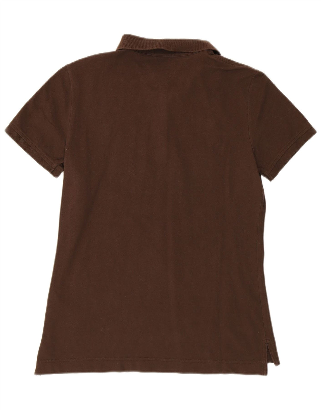 Damska koszulka polo TOMMY HILFIGER o klasycznym kroju UK 12, średnia brązowa bawełna