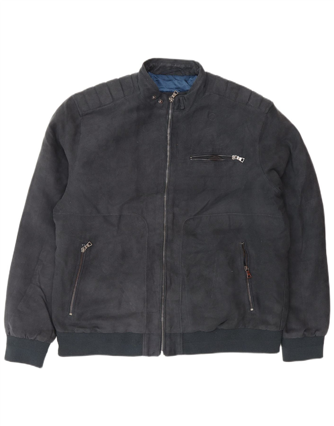 Męska kurtka bomber Marks & Spencer UK 42 XL, granatowa, poliester