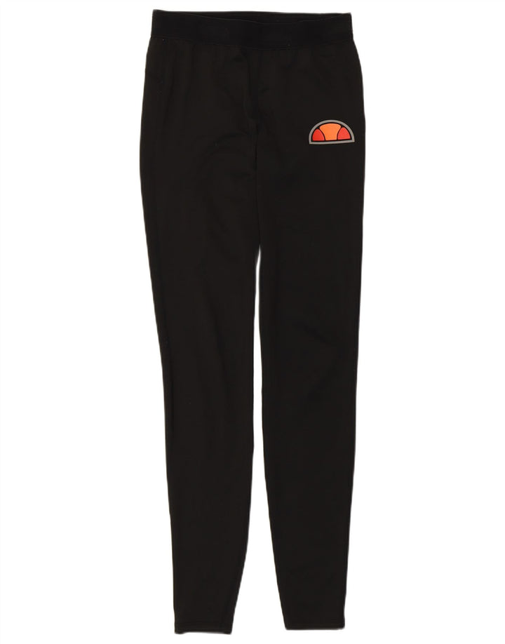 Legginsy damskie Ellesse UK 8 Small, czarne, poliestrowe