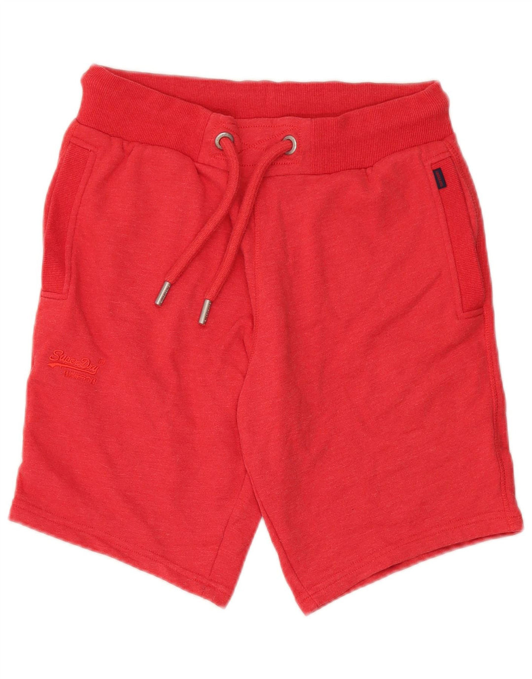 Męskie spodenki sportowe Superdry, średnioczerwone, bawełniane