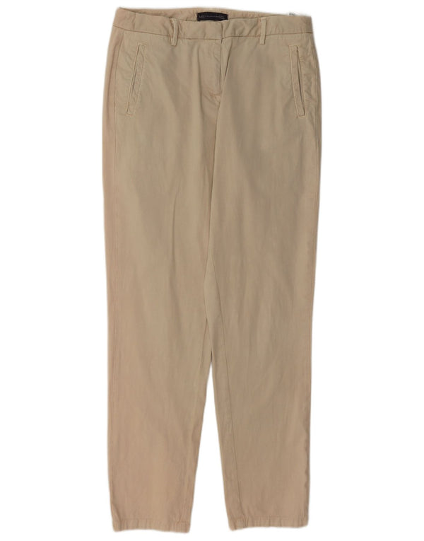 Spodnie Chino Marks & Spencer Damskie UK 10 Small W27 L29 Beżowe Bawełniane